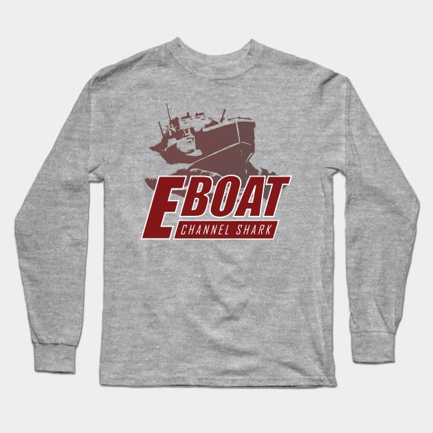 WW2 E-boat - Channel Shark Long Sleeve T-Shirt by TCP